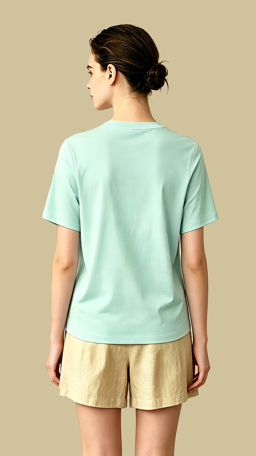 Premium Linen Ladies Pleated Shorts